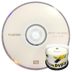 퓨전 16배속 4.7GB DVD+R 데이터용 50장 케이크박스 포장/공DVD - 16chdvr