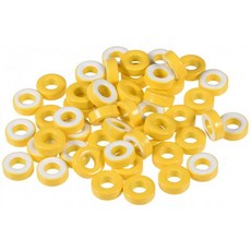 uxcell 페라이트 링 자석 링 토로 이달 코어 다리미 5.5x11.6x4.4mm 에로 화이트 50 개들이