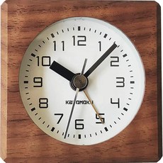 KATOMOKU Alarm Clock 7 월넛 km100WA 알람시계, 1개