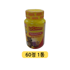 릴크리터스 꾸미바이트 칼슘 + 비타민D3, 3g, 60개