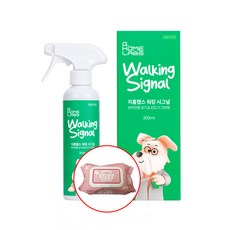 국보싸이언스 워킹 시그널 300m+물티슈 100매 기획 반려동물 애완견 모기 진드기 기피제, 1개, 300ml