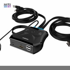 유니콘 2대1 HDMI 스위치 KVM-200HDMI KVM스위치 KVM케이블