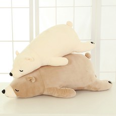 네이처타임즈 북극곰 바디 필로우, 화이트, 60cm