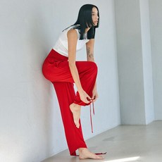 데비웨어 여성 요가복 DEVI-B0077-레드 필라테스 나디안 하렘팬츠