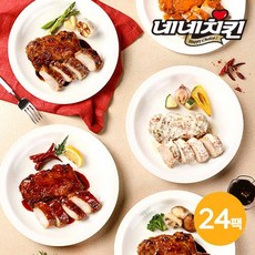 [네네치킨] 네꼬닭 순살 닭다리 혼합구성, 100g, 24팩