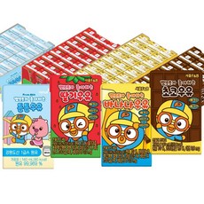 서울에프엔비 뽀로로우유 흰 딸기 바나나 초코우유, 1세트, 140ml