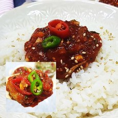 국내산 밥순삭 꽃게순살100% 양념게장 250g 서해안 당일생산 혼밥 반찬거리, 1개