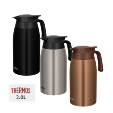 써모스 (Thermos) 스테인리스 보온보냉 주전자2.0 L, 1. 매트 블랙, 1개