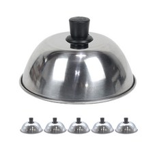 스텐 폭탄계란찜뚜껑 호떡덮개 5개묶음 (130x45mm), 5개 5개