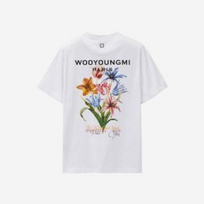 [정품 보증] 우영미 플라워 프린트 티셔츠 화이트 - 24SS Wooyoungmi Flower Print T-Shirt White - 24SS