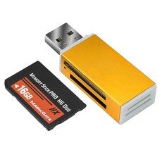 ZHONGSIR 오리지널 16GB 고속 메모리 스틱 Pro-HG Duo(MS-HX16A) PSP 액세서리 카메라 카드용, ZHONGSIR 오리지널 16GB 고속 메모리 스틱 P, 1개
