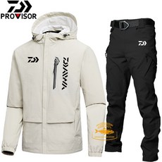 Daiwa 봄 가을 낚시 낚시복 방수 아웃도어 세트 바람막이 자켓가을 겨울용, 04 2XL, 05 5
