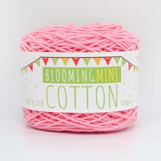 [BLOOMING] 미니 블루밍코튼 12합 낱볼 25color 10+1 코마면|12합|사계절|코바늘실|면실, 03 꽃핑크
