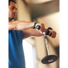 추감기 리스트롤러 전완근 운동 팔뚝 근육 강화, 주황색 플라스틱 코팅 주철 종 5kg 2개