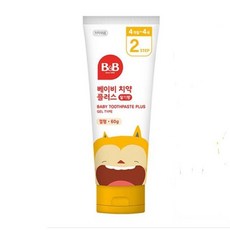 2단계플러스 치약 겔형 베이비 딸기향(60g) 칫솔 구강티슈, 60g, 1개