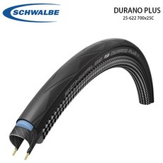 SCHWALBE DURANO PLUS 스마트 가드 최대 펑크 방지 도로 자전거 경주 스틸 와이어 타이어 사이클링 700x 23c 25c, 25-622 700x25c 1pc