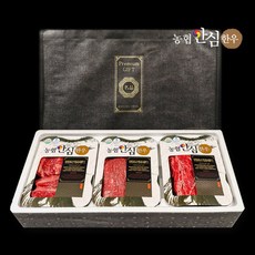 [9319] 농협안심한우 명품 구이정육 선물세트 1호 / 등심300g+불고기300g+국거리300g/3구/총 900g/1등급, 1개