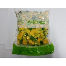 애호박카레용 1kg(15 x 15 x 15mm 깍뚝썰기) 풀스케어 냉장, 1개, 단품