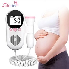 태아심음측정기 태아도플러 초음파 심박수 모니터 출산 임신 소리 감지기 LCD 없음 30MHz, 1개