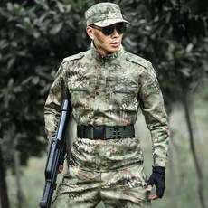 야 상 위장복 세트 남녀 흑 파이 톤 훈 복 로 보 내 마모 성 작업복 정글 파이 톤 + 모자 160