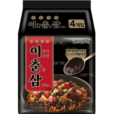 진짜 춘장을 사용한 깊고 진한 짜장의 맛 이춘삼 짜장라면 128G 4입 3개, 12개