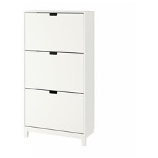 유니진컴퍼니 IKEA STALL 스도르의 삼문 신발장 모즈 노르딕 대용량 현관 상자, 조립 화이트 삼문 79x148 센치