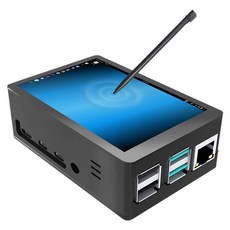 3.5인치 Tft Lcd 접촉 스크린 320X480 해상도 Abs 케이스 + 라즈베리 파이 4 B용 터치펜