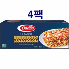 (미국) 바릴라 웨이브 들어간 라자냐 파스타 454g 4팩 Barilla Pasta Wavy Lasagne 16 Ounce