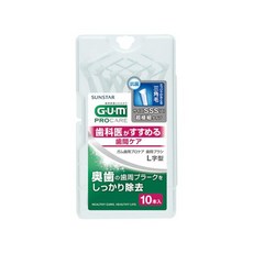 그린에버 일본 썬스타G.U.M 프로케어 L자형 치간칫솔 SSS 10개입, 10개