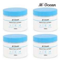 기미 미백 주름개선크림 식약처 기능성 비타민 톤업크림 100ml, 4통