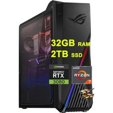 에이수스 ROG Strix GT15 G15 게이밍 데스크톱 인텔 12코어 i712700F 프로세서 64GB 램 2TB SSD Geforce RTX 3080 LHR 10GB 그래, 32GB RAM | 2TB SSD - i712700f