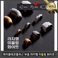 케이블 몰딩 천정 창틀 라지형 미들 링 화이트 낱개 문틀 욕실 데코플러스 부품, 선택