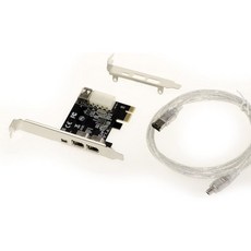 PCI Express PCIe to FireWire 400 IEEE1394a 컨트롤러 보드 21 6포인트 및 4포인트 포트 칩셋 VT6315 Ilink 코드 포함 로우 하이 프, 1개