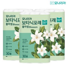 모나리자 보타닉포레 블라썸 3겹 화장지 27m, 30개입, 3개