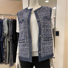 폴앤조트위드배색양모베스트