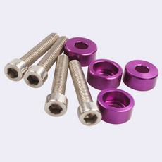 M6 4 개/대 컵 알루미늄 펜더 와셔 및 볼트, 5) Gold, 4개