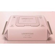 루이비앙 핑크 저자극 엠보싱 아기물티슈 캡형, 100매, 48팩