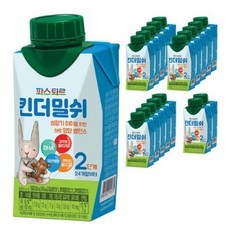 파스퇴르 킨더밀쉬 액상분유 2단계 200ml, 1개입, 36개