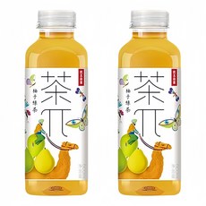 차파이 유자 녹차, 500ml, 2개