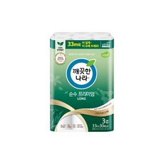 화장지 순수 프리미엄 3겹 33M X 30롤 X 1개