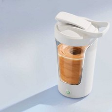 휴대용 믹싱컵 단백질 파우더 자동 회오리 텀블러 450미리, 1개
