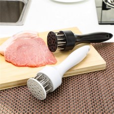 뜨거운 판매 전문 고기 망치 고기 부드러운 바늘 스테인레스 스틸 주방 도구 요리 액세서리, 16핀 흰색, 1개