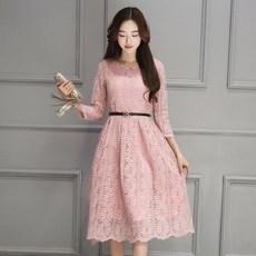 레이스 롱 원피스