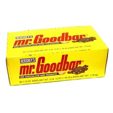 허쉬 미스터 굿바 땅콩 밀크 초콜릿 49g x 36팩 피넛 Mr. GoodBar Milk Chocolate