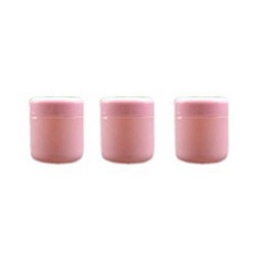 3Pcs 3.3 oz Plastic Round Cosmetic Jars Storage Container Pot Bottle Case Holder with Inner Disc and, 1