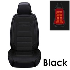 자동차 시트 커버 Funda de asiento de coche con de 12V, 싱글 시트 blackQDA