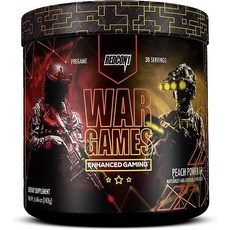 REDCON1 워 게임 버블 껌 케토 프렌들리 포커스 포뮬러 누트로픽 녹차 추출물 30인분, Peach Power-Up, 1개, 183g