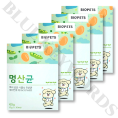 바이오펫츠 멍산균 30포 X 5박스, 60g, 5개 - 멍산균