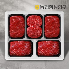[농협횡성한우] 1등급이상 정육세트 5호 2.5kg, 1개