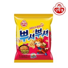 오뚜기 뿌셔뿌셔90g 떡볶이맛 8개 어린이간식 라면과자 봉지과자 스낵 과자, 90g